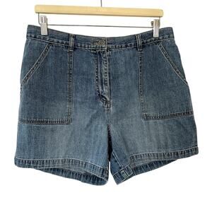 Sonoma Jeans life & style modest mom jean shorts women's size 12 cotton pockets